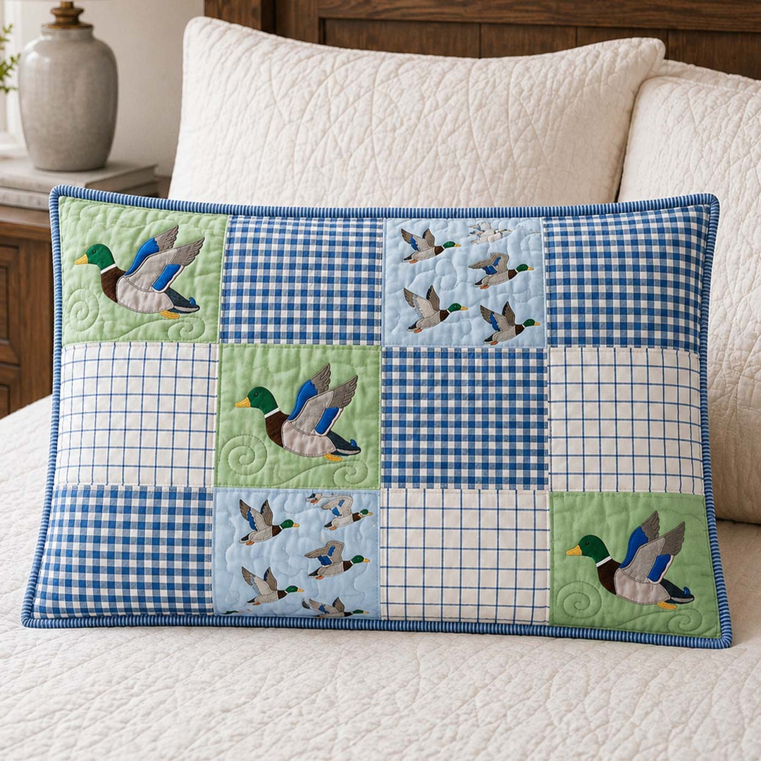 Nature Pond Bamboo Quilt Pillow Case