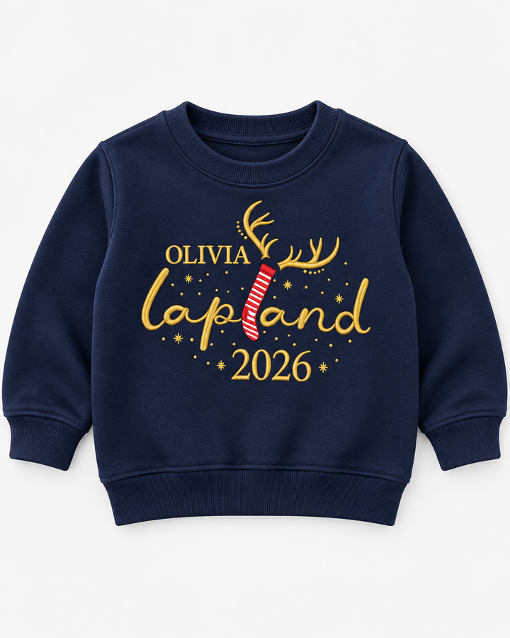 Lapland Family Embroidered Bamboo Crewneck Sweatshirt