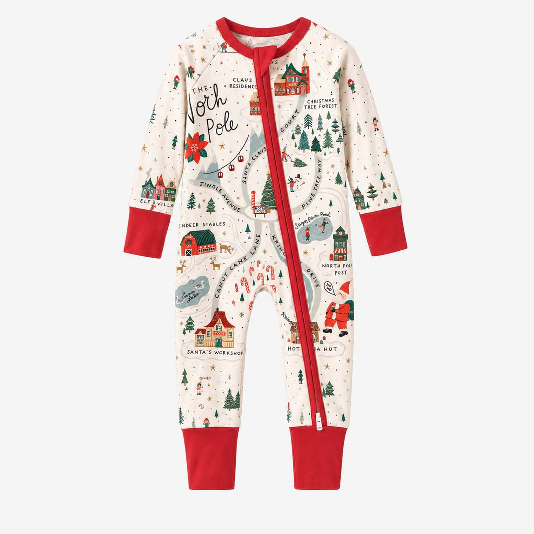 North Pole Christmas Village Map Bamboo Convertible Zippy