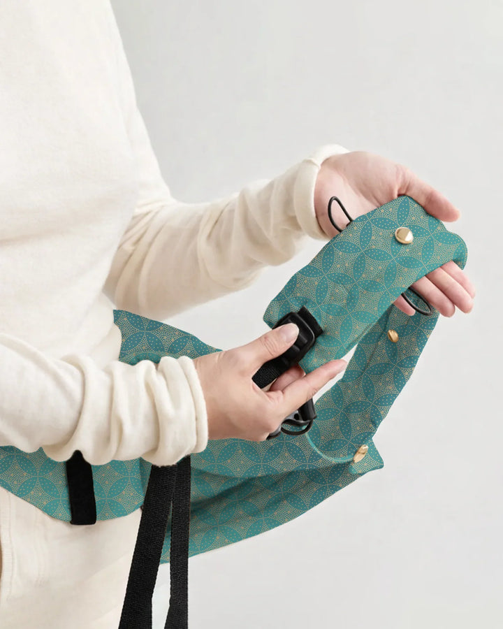 Teal & Gold Geometric Harmony Baby Carrier