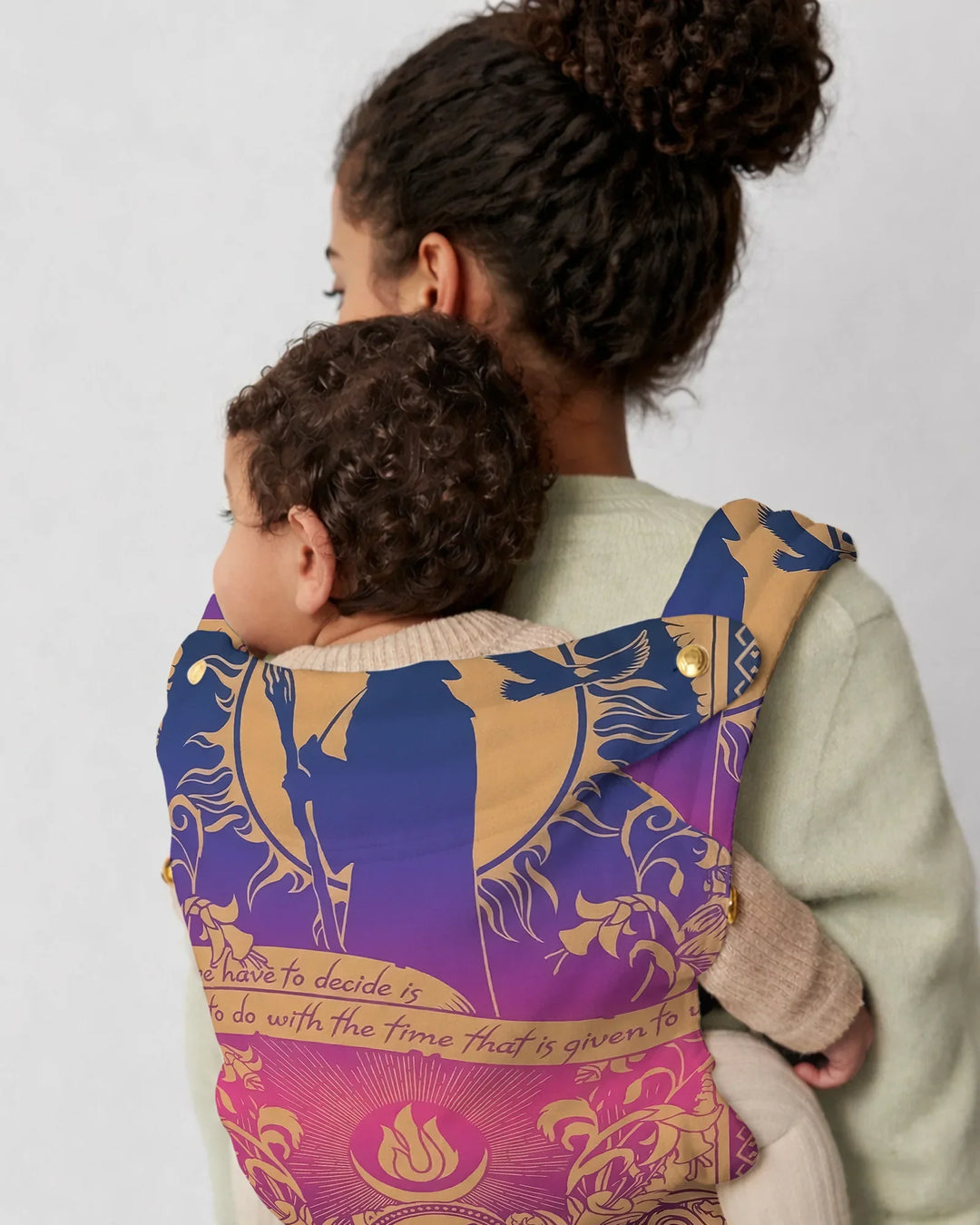 Mystic Fire Emblem Gradient Scroll Baby Carrier