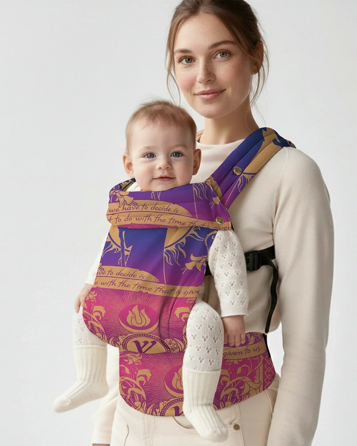 Mystic Fire Emblem Gradient Scroll Baby Carrier