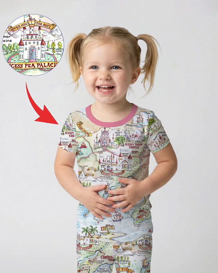 Zweiteiliges, kurzärmliges Pyjama-Set mit Marienkäfern