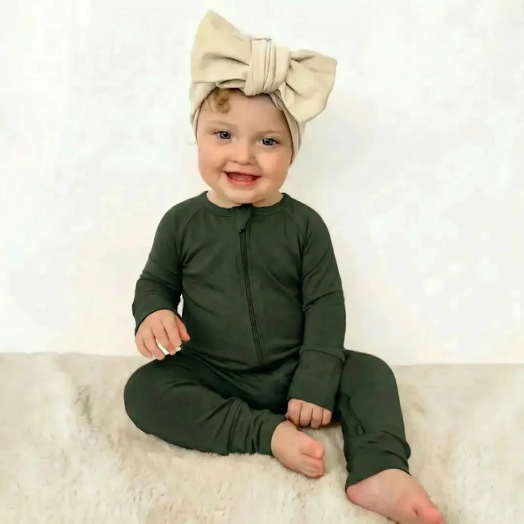 Fir Bamboo Convertible Zippered Romper