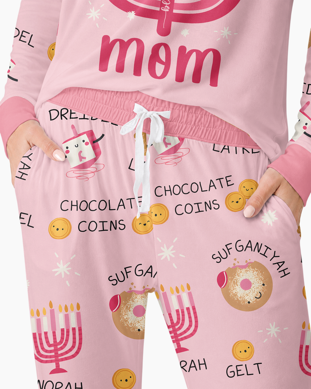 Hanukkah Family Matching  Bamboo Women Pajama Set