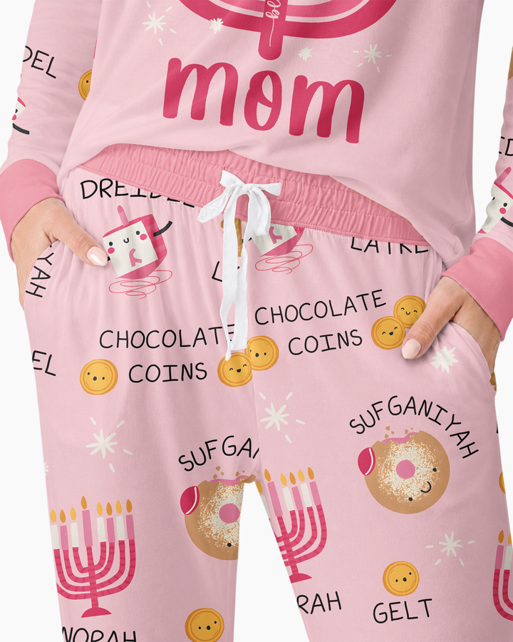 Hanukkah Family Matching  Bamboo Women Pajama Set
