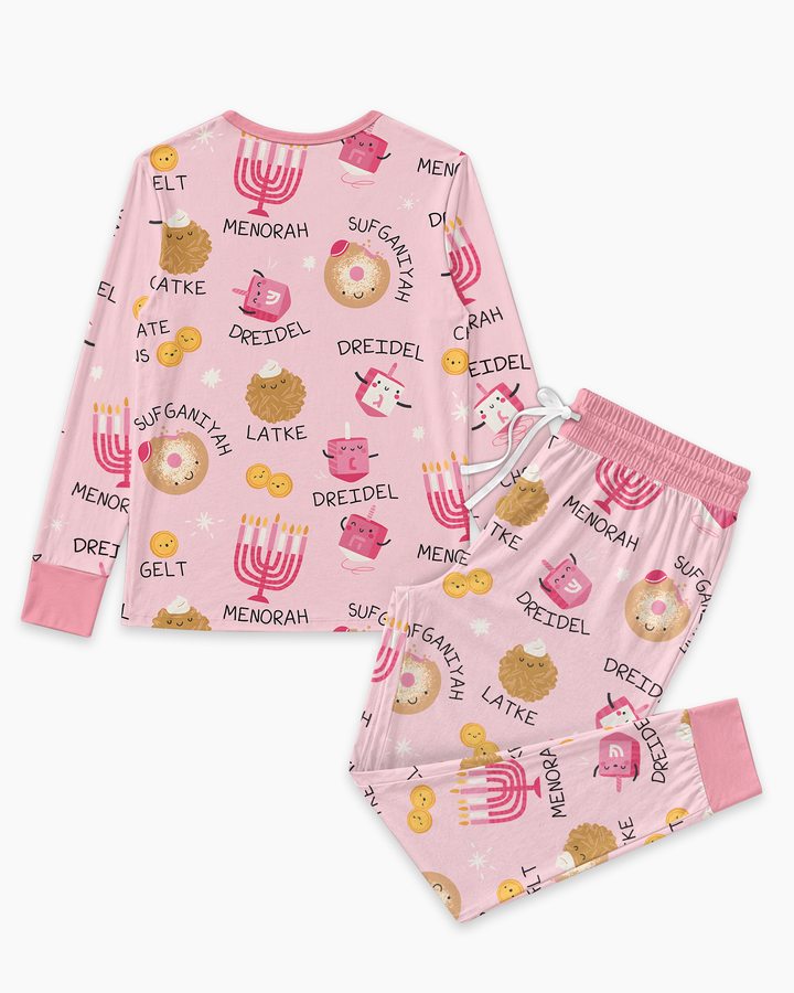 Hanukkah Family Matching  Bamboo Women Pajama Set