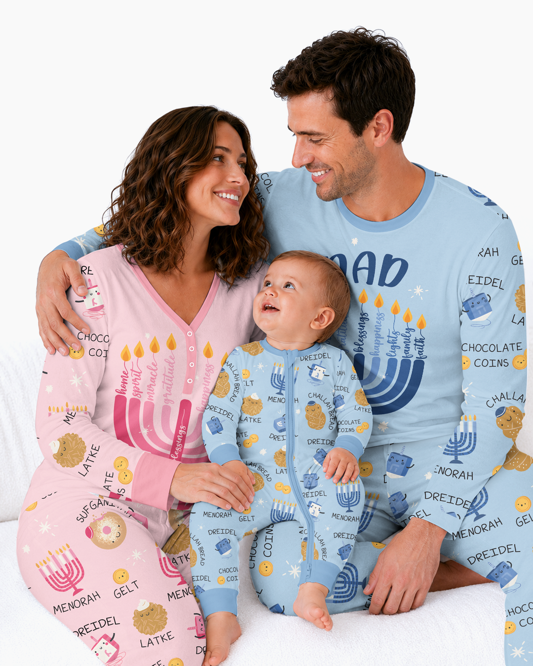 Hanukkah Family Matching  Bamboo Women Pajama Set