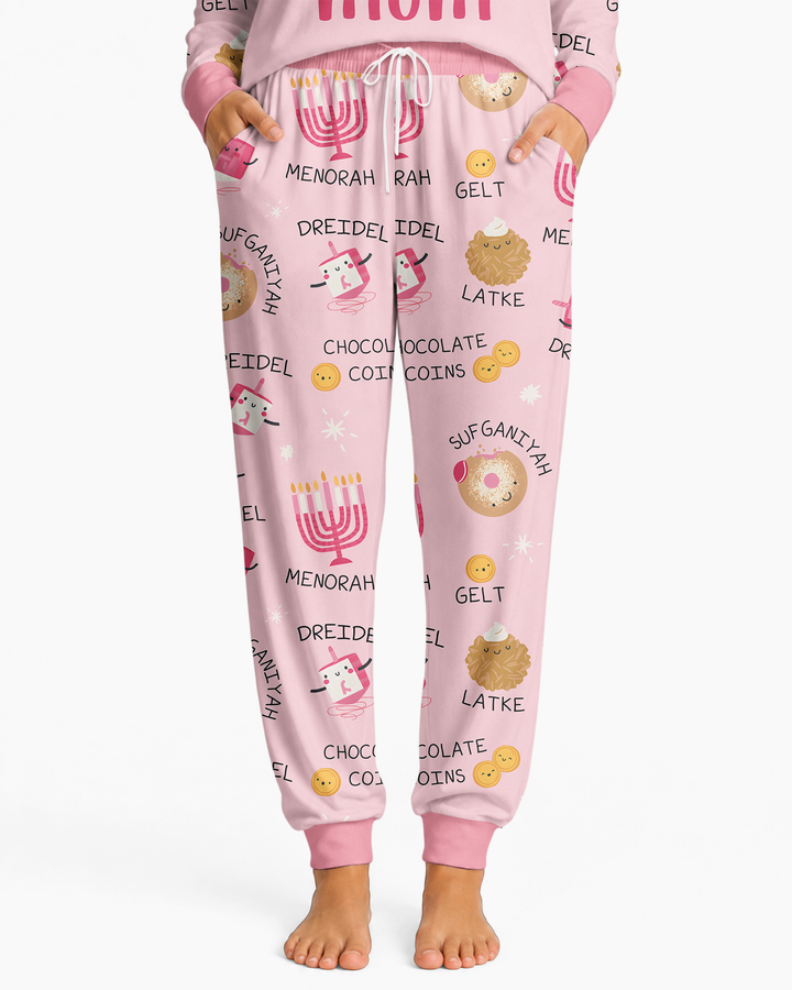 Hanukkah Family Matching  Bamboo Women Pajama Set