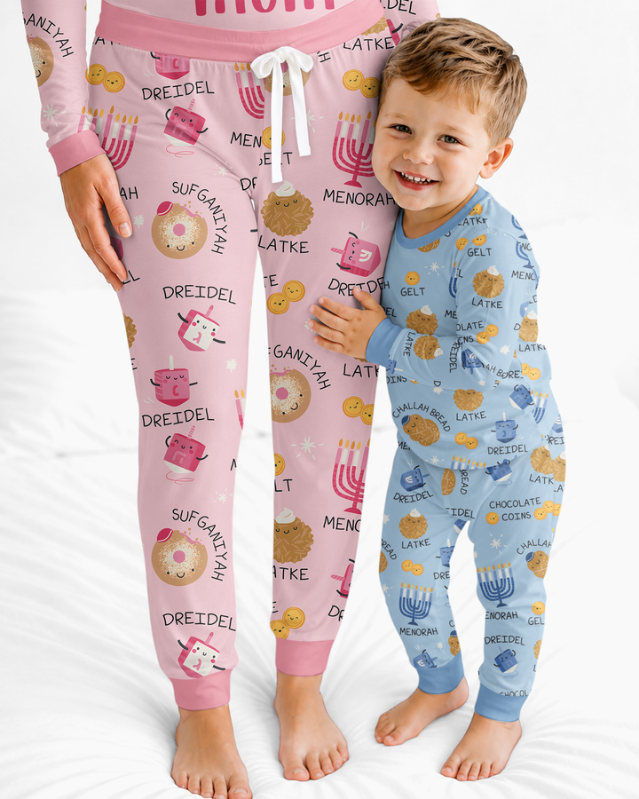 Hanukkah Family Matching  Bamboo Women Pajama Set
