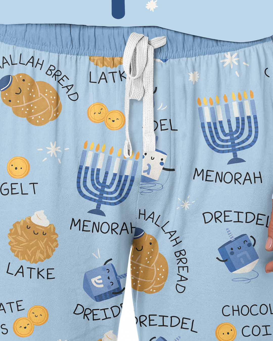 Hanukkah Family Matching  Bamboo Men's Pajama Set
