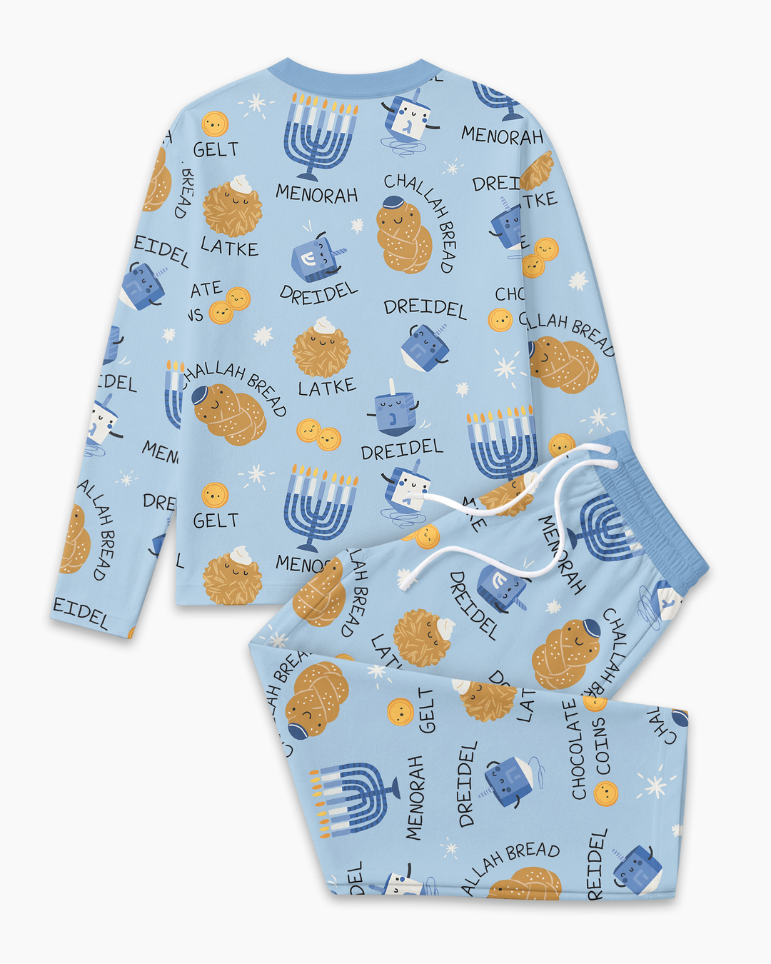 Hanukkah Family Matching  Bamboo Men's Pajama Set