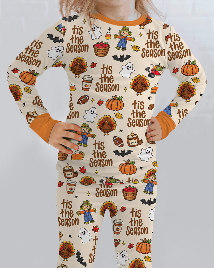 Fall Tis the Season Bamboo Two Piece Long Sleeve Pajama Set