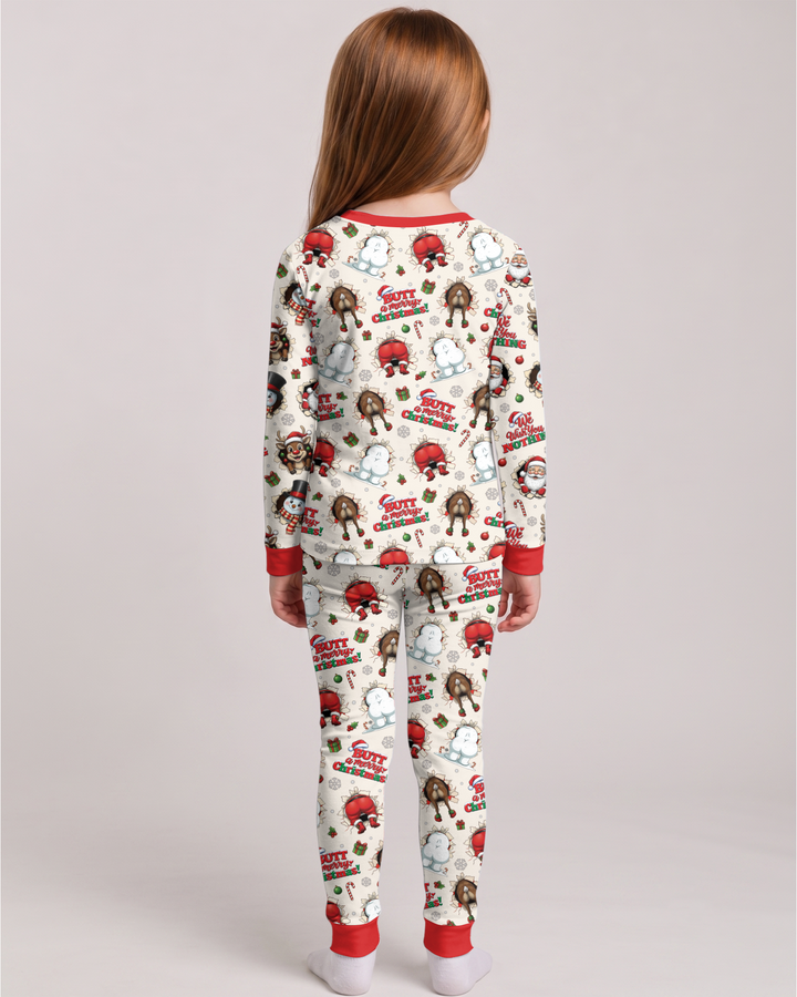 Funny Butt Christmas Squad Bamboo Two Piece Long Sleeve Pajama Set