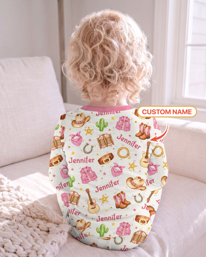 Is It Too Soon To Ask For A Pony Custom Name Bamboo Two Piece Long Sleeve Pajama Set