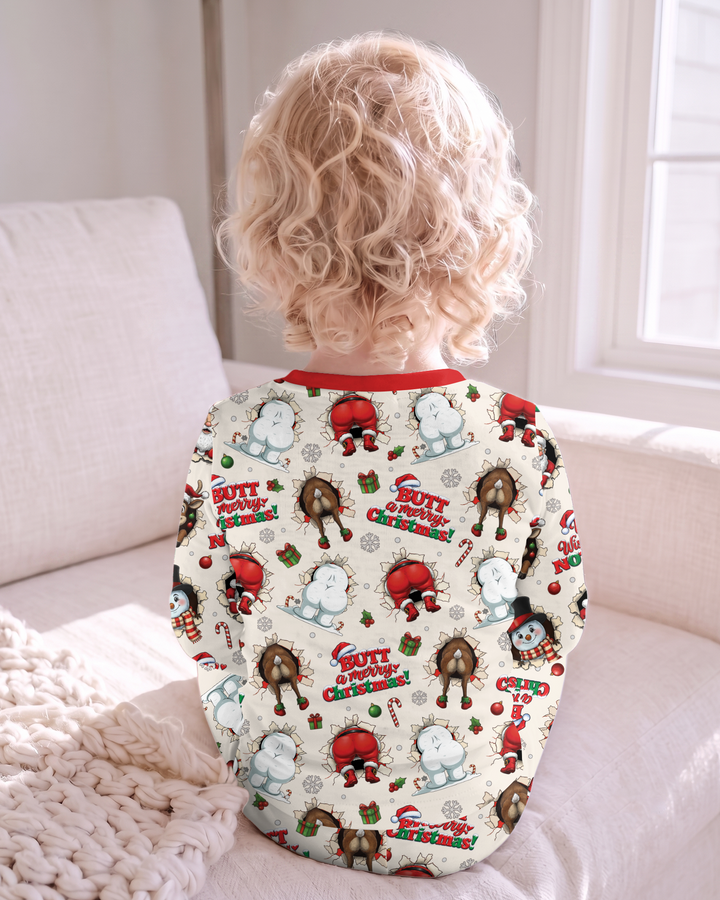 Funny Butt Christmas Squad Bamboo Two Piece Long Sleeve Pajama Set