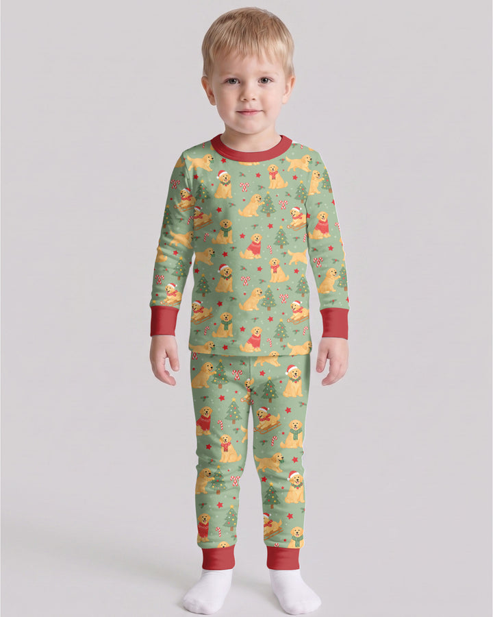 Holiday Dog Bamboo Two Piece Long Sleeve Pajama Set