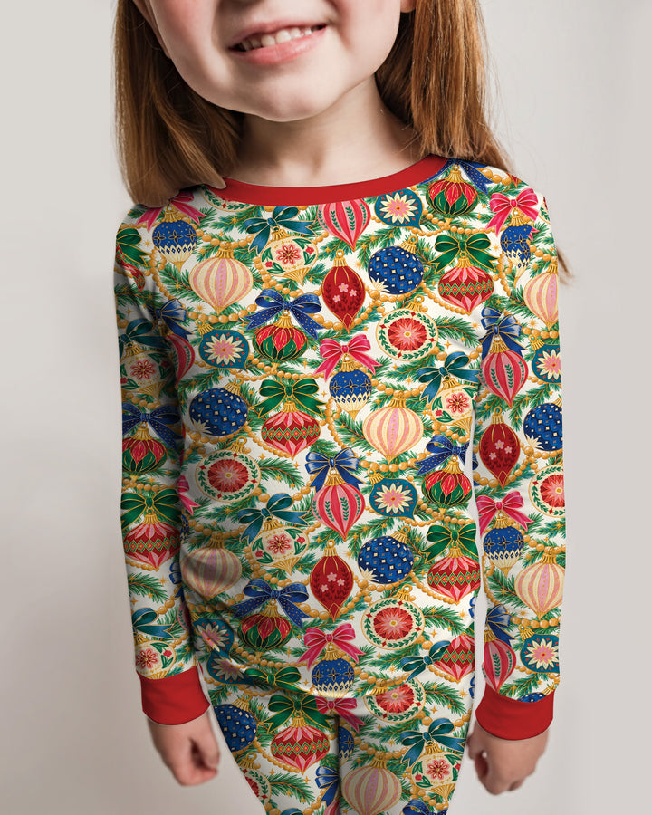 Vintage Ornament Magic Bamboo Two Piece Long Sleeve Pajama Set