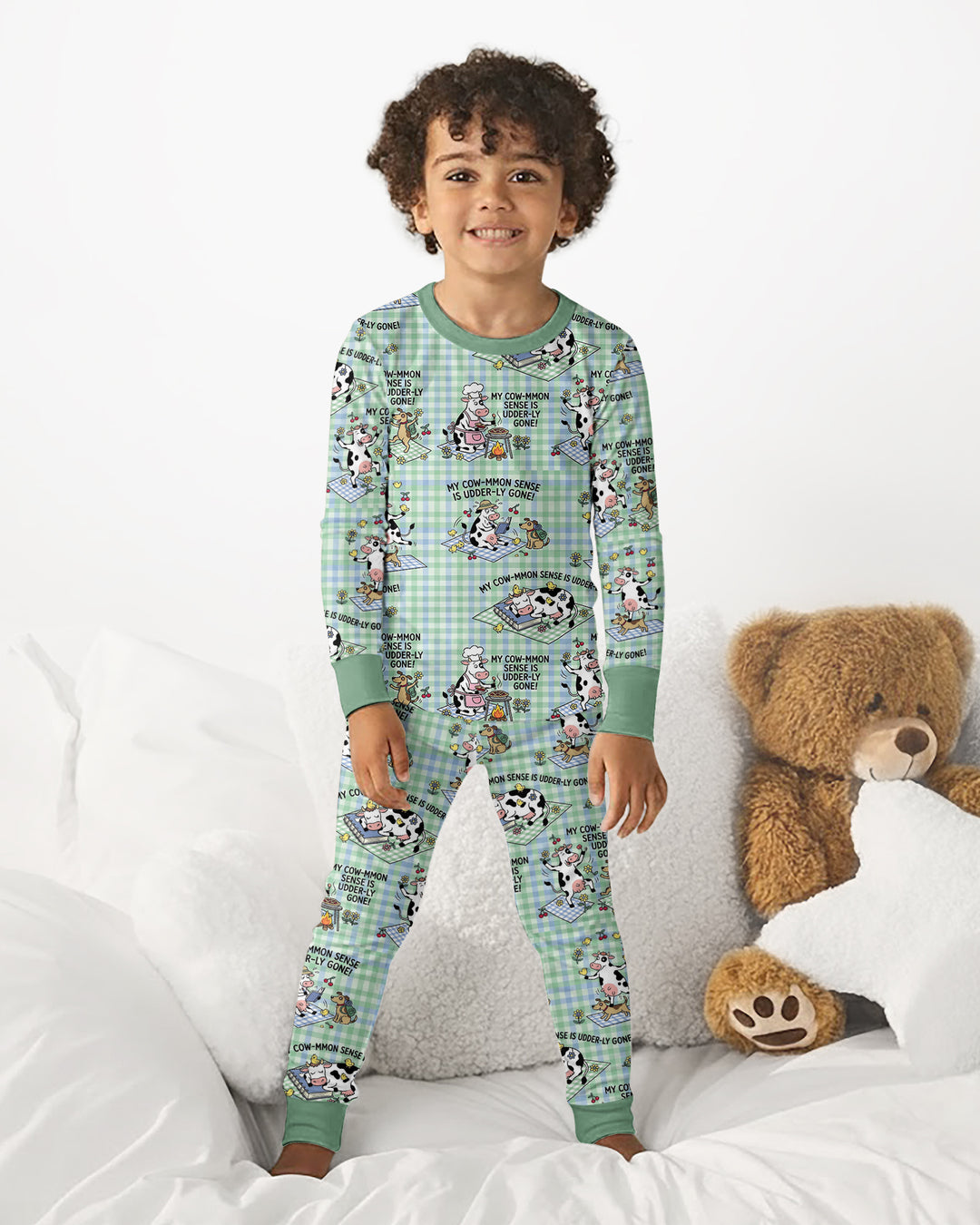 Common Sense Is Udderly Gone Bamboo Two Piece Long Sleeve Pajama Set