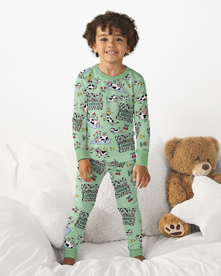 The Udderly Secret Journal Bamboo Two Piece Long Sleeve Pajama Set