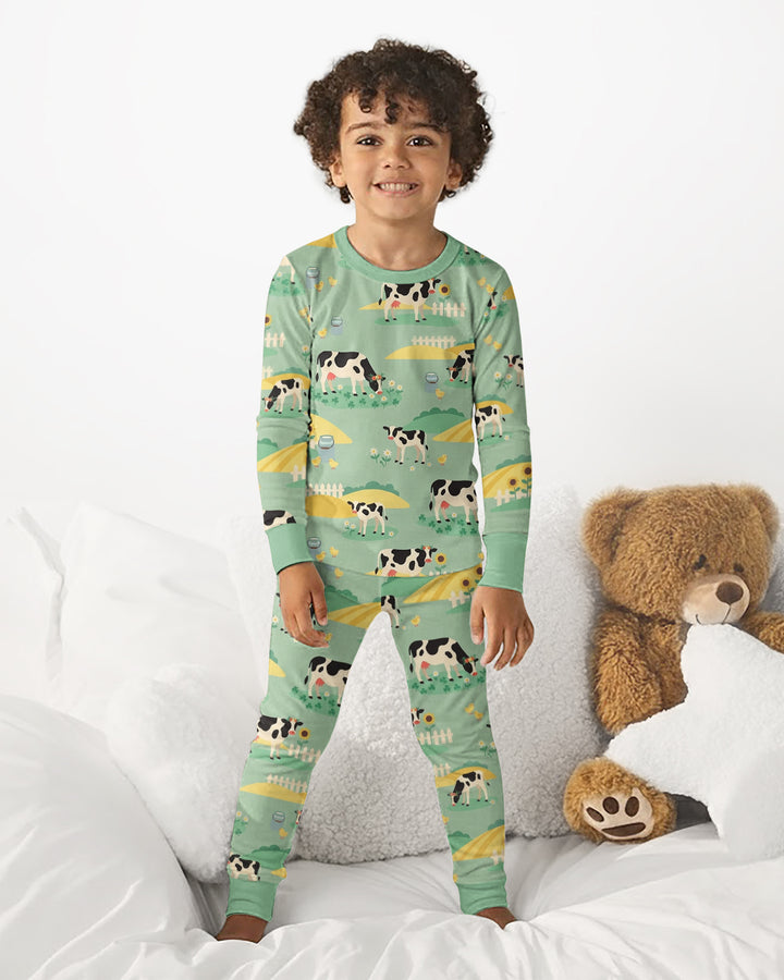 Pasture Sunlit Waltz Bamboo Two Piece Long Sleeve Pajama Set