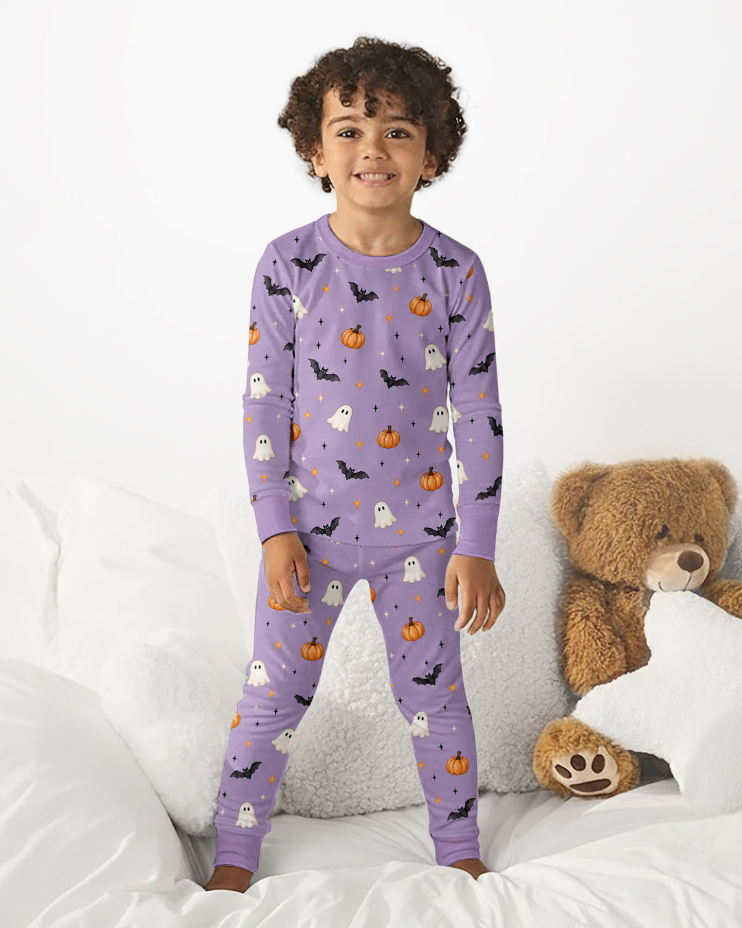 The Purple Flying Circus Bamboo Two Piece Long Sleeve Pajama Set