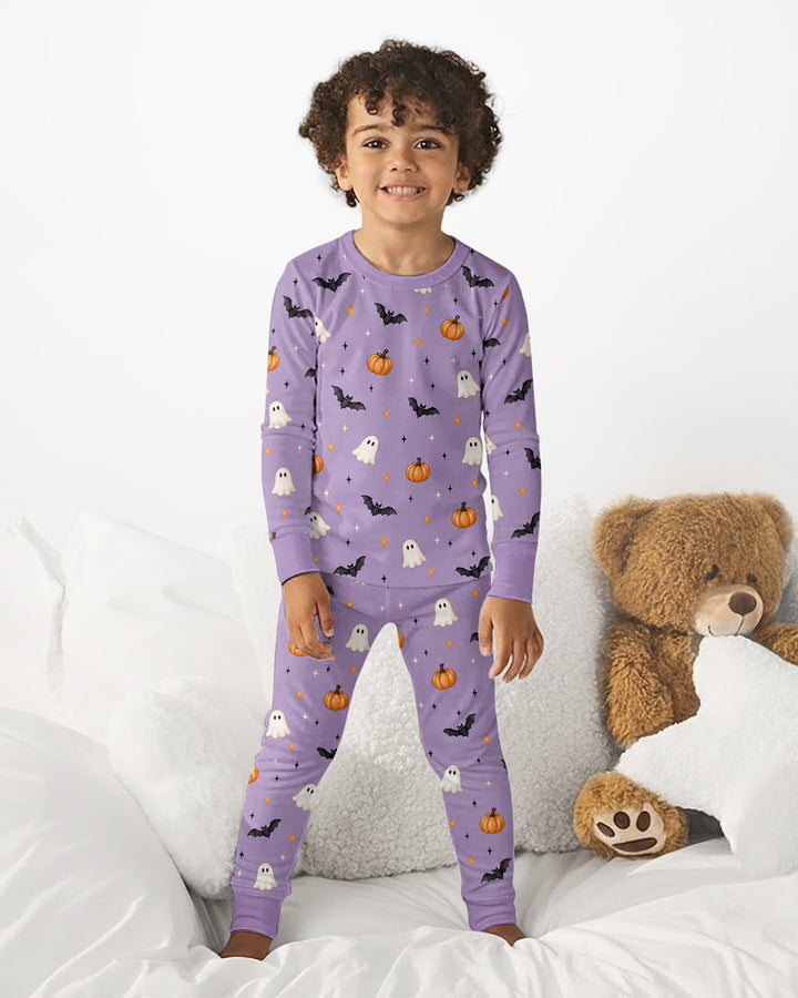 The Purple Flying Circus Bamboo Two Piece Long Sleeve Pajama Set