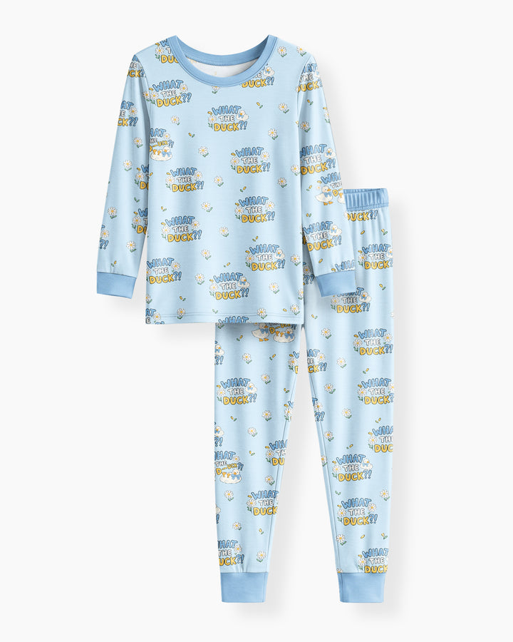 What The Duck?! Bamboo Two Piece Long Sleeve Pajama Set
