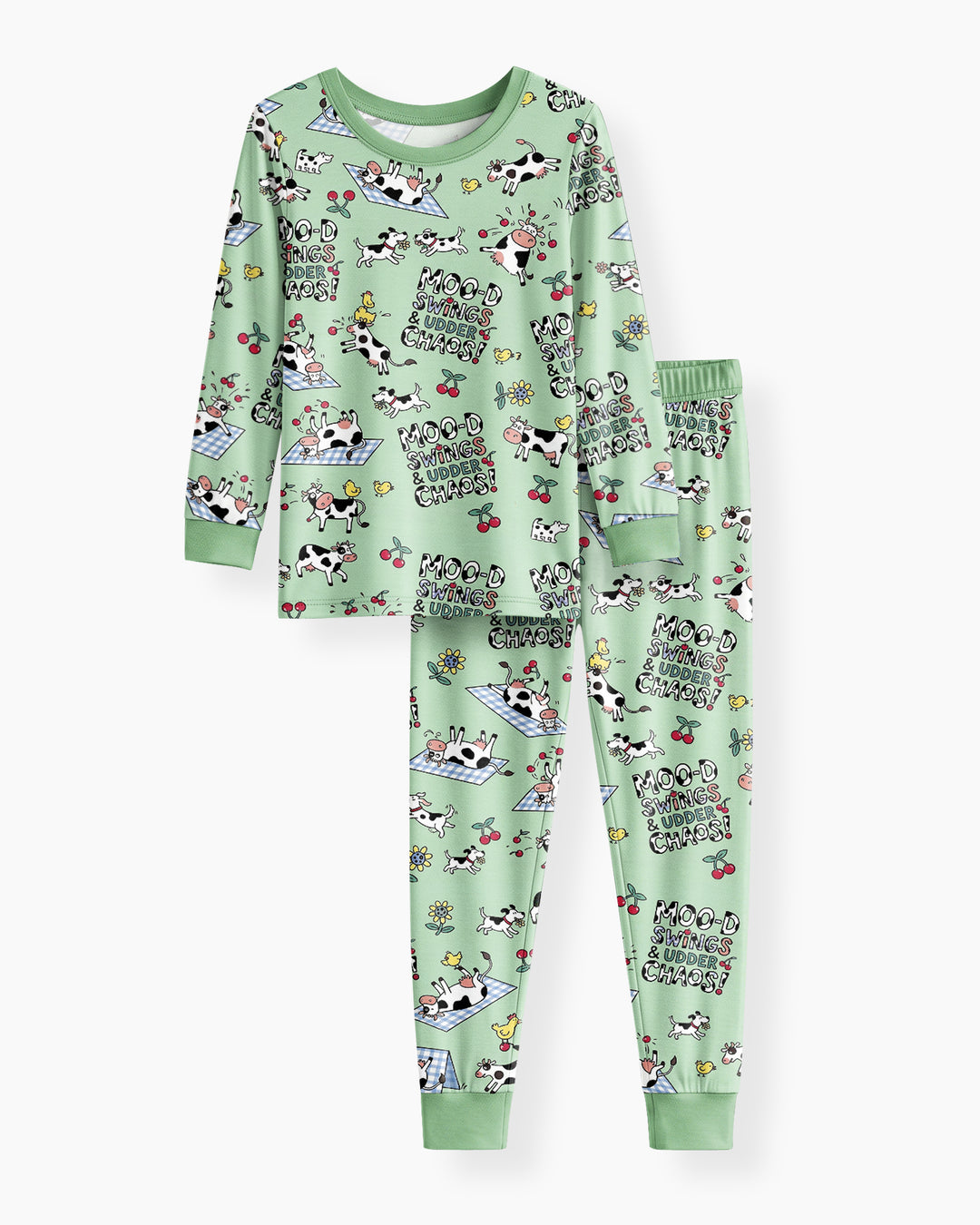 The Udderly Secret Journal Bamboo Two Piece Long Sleeve Pajama Set