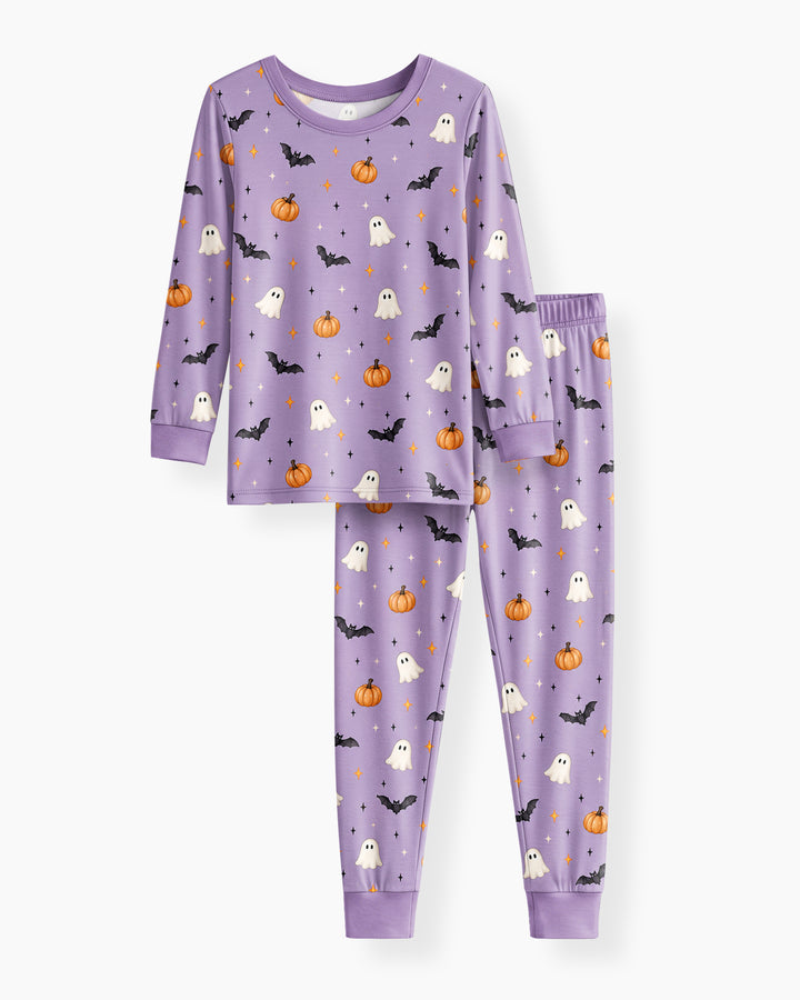The Purple Flying Circus Bamboo Two Piece Long Sleeve Pajama Set