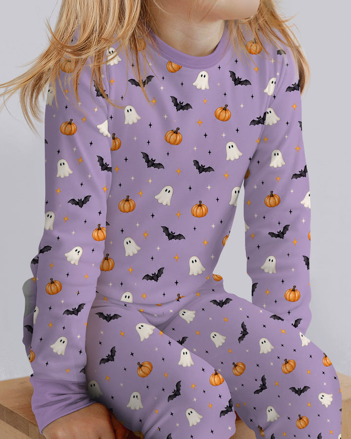 The Purple Flying Circus Bamboo Two Piece Long Sleeve Pajama Set