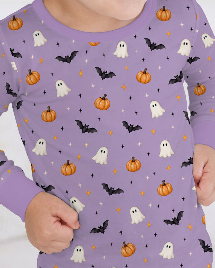 The Purple Flying Circus Bamboo Two Piece Long Sleeve Pajama Set