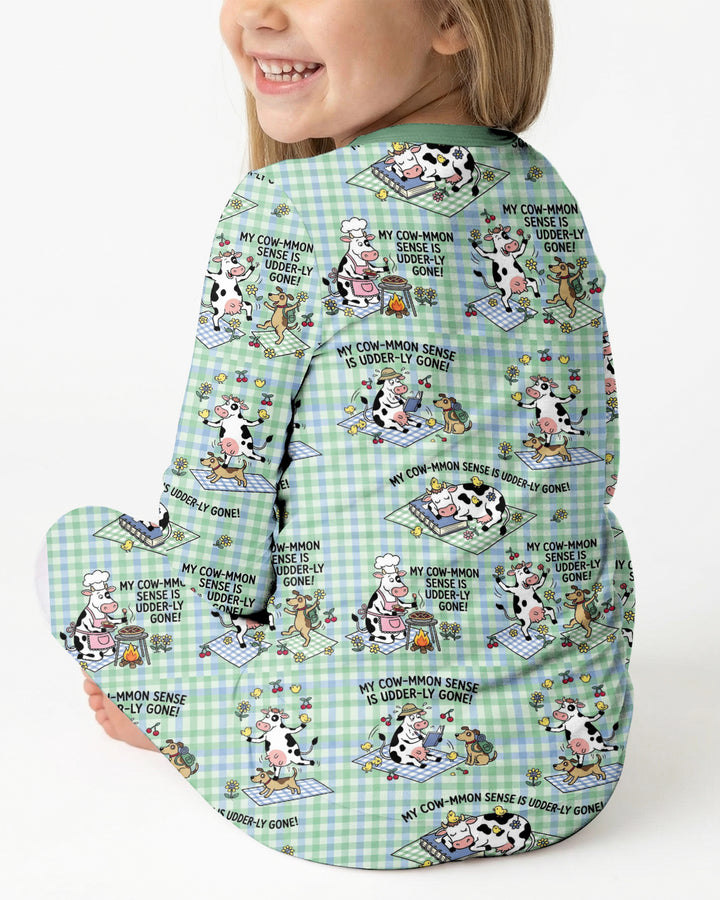 Common Sense Is Udderly Gone Bamboo Two Piece Long Sleeve Pajama Set