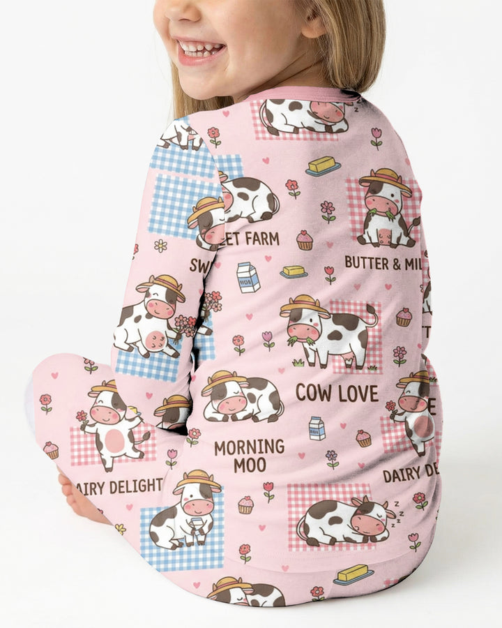 Drowned In Buttercream Bamboo Two Piece Long Sleeve Pajama Set