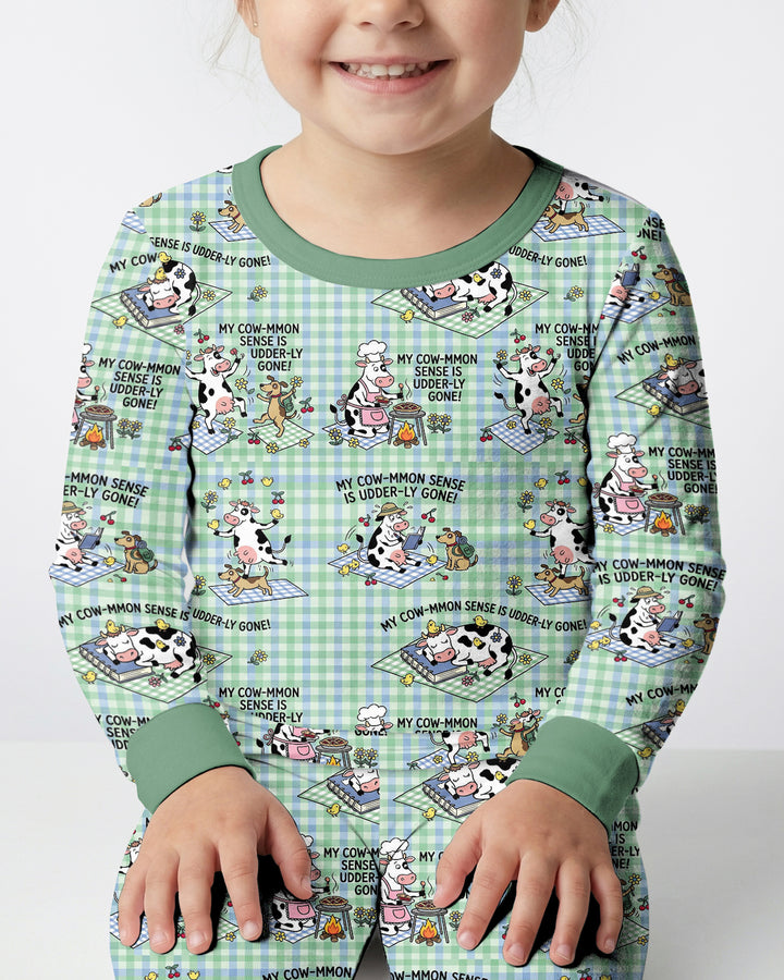 Common Sense Is Udderly Gone Bamboo Two Piece Long Sleeve Pajama Set