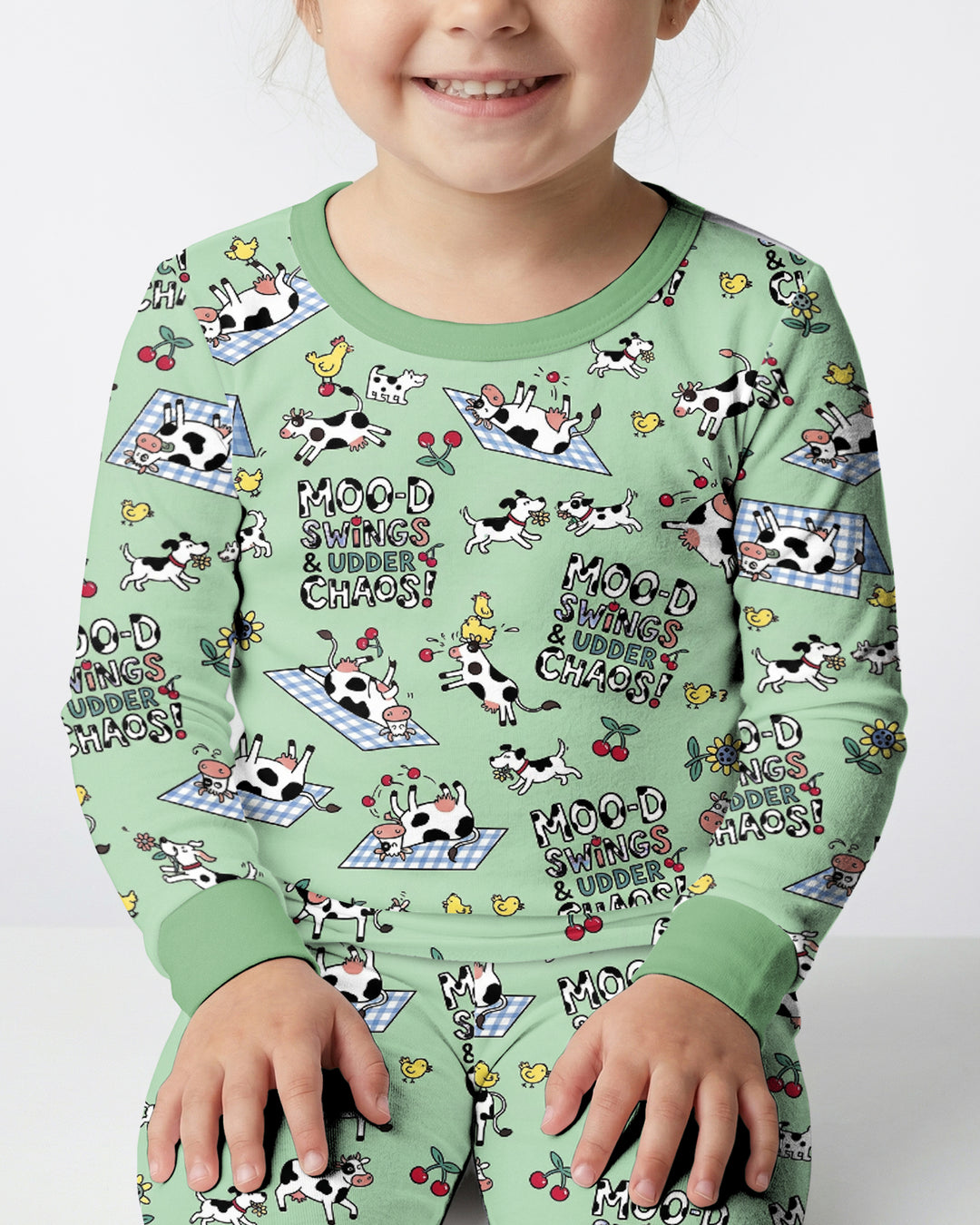 The Udderly Secret Journal Bamboo Two Piece Long Sleeve Pajama Set