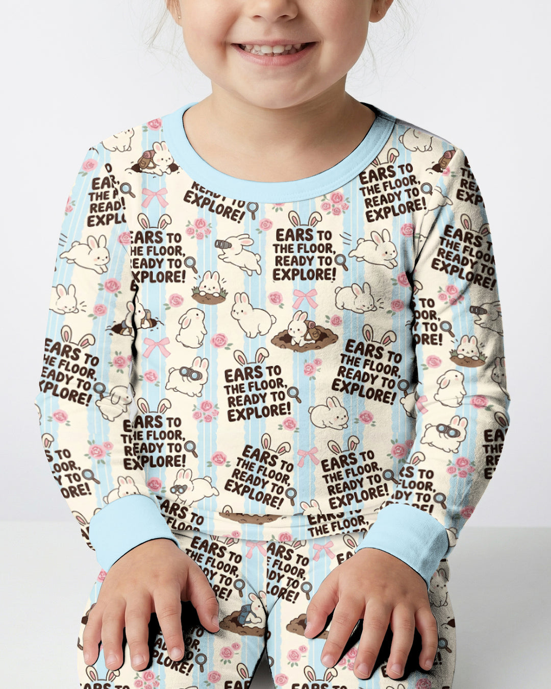 Ears To The Floor Bamboo Two Piece Long Sleeve Pajama Set