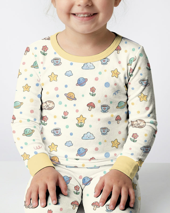 Lazy Cats Universe Bamboo Two Piece Long Sleeve Pajama Set