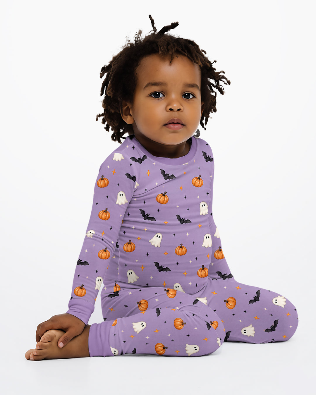 The Purple Flying Circus Bamboo Two Piece Long Sleeve Pajama Set