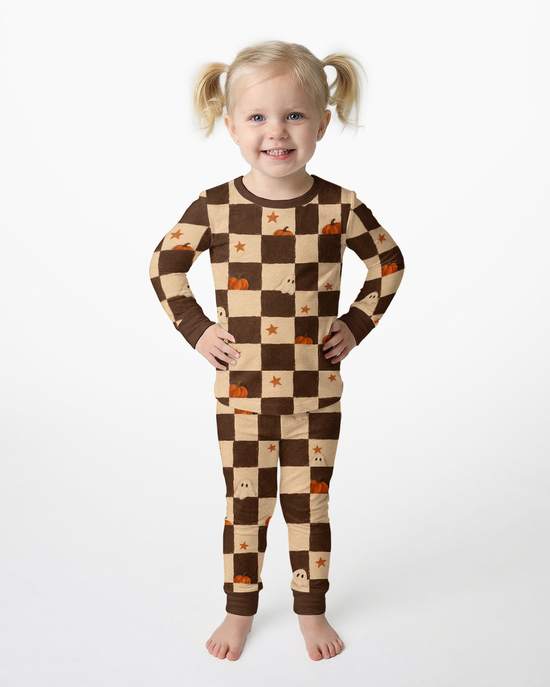 Spooky Hide And Seek Bamboo Two Piece Long Sleeve Pajama Set
