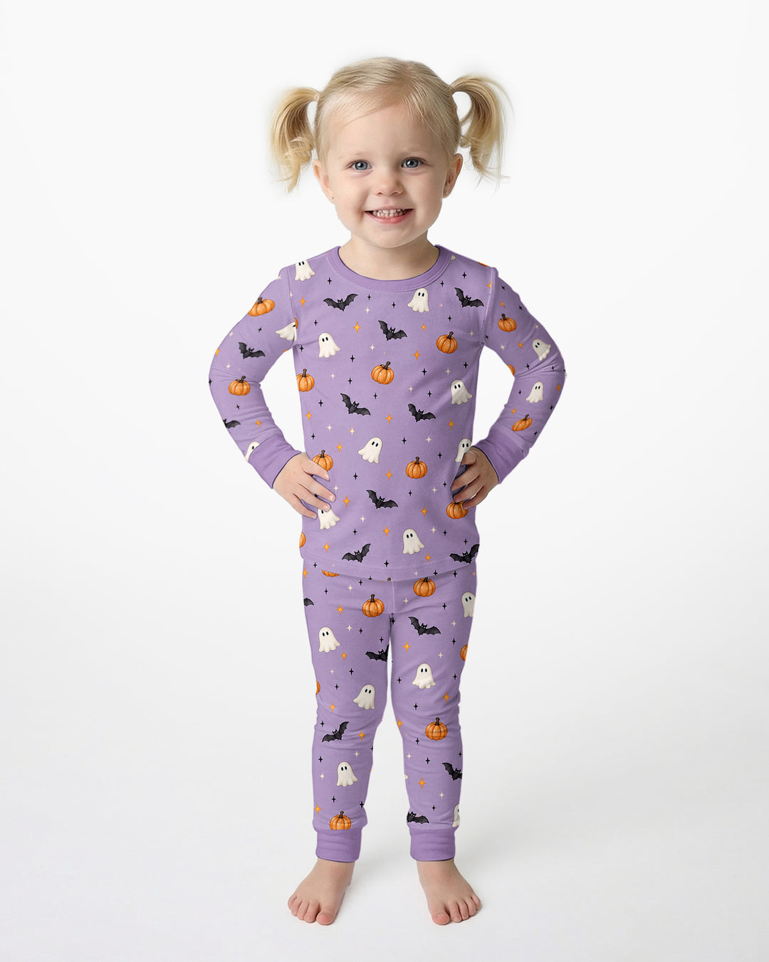 The Purple Flying Circus Bamboo Two Piece Long Sleeve Pajama Set
