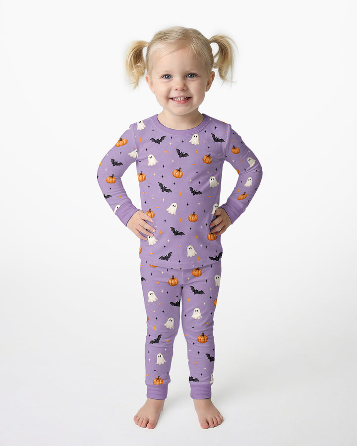 The Purple Flying Circus Bamboo Two Piece Long Sleeve Pajama Set