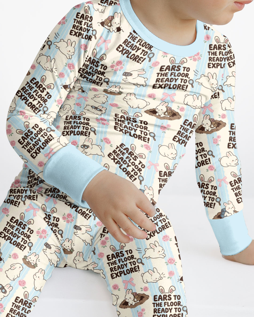 Ears To The Floor Bamboo Two Piece Long Sleeve Pajama Set