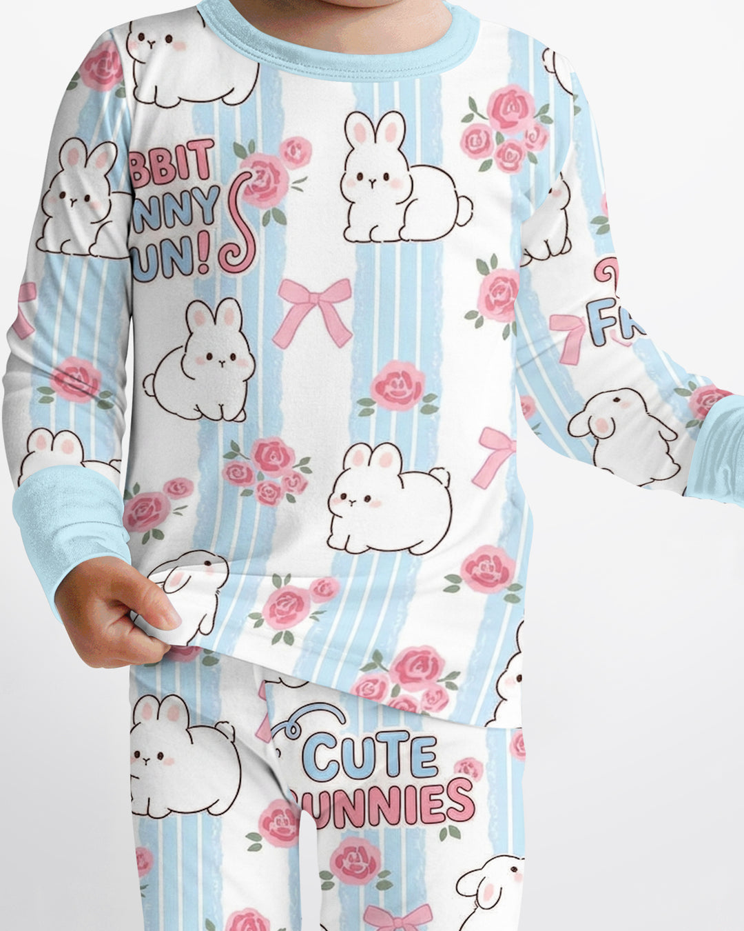 Hoppy Friends Bamboo Two Piece Long Sleeve Pajama Set