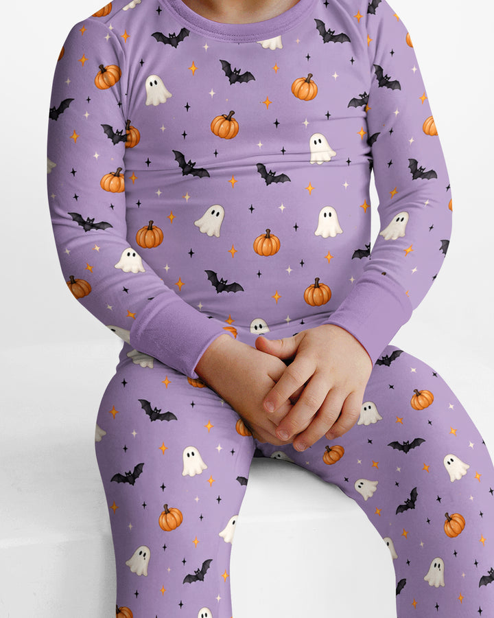 The Purple Flying Circus Bamboo Two Piece Long Sleeve Pajama Set