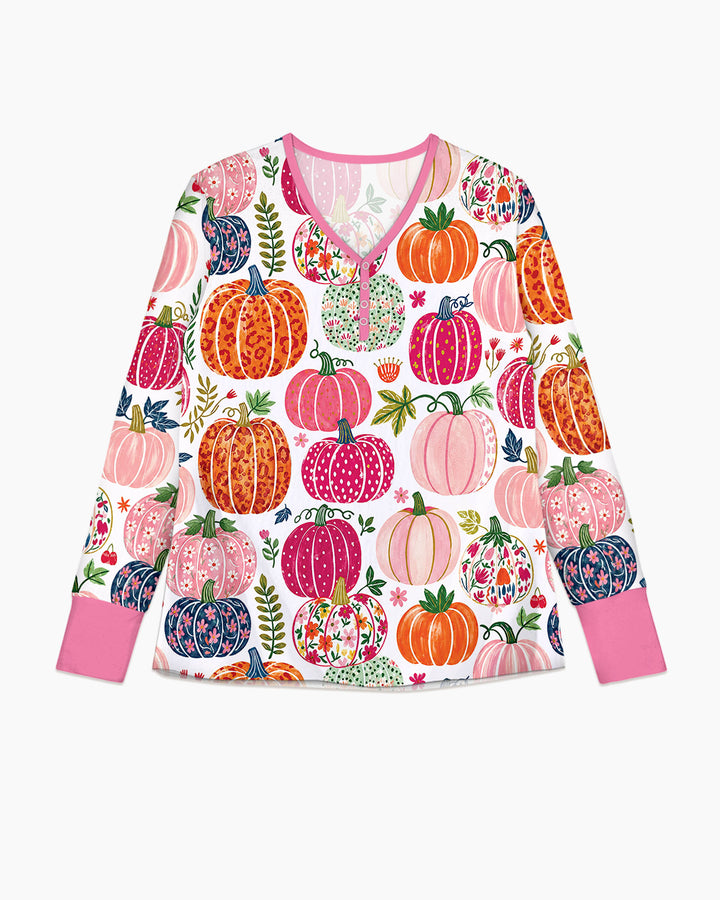 Pumpkin Patch Party Bamboo Women Pajama Set