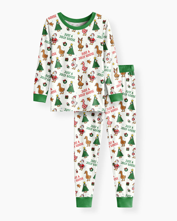 Just A Jolly Goose Bamboo Two Piece Long Sleeve Pajama Set