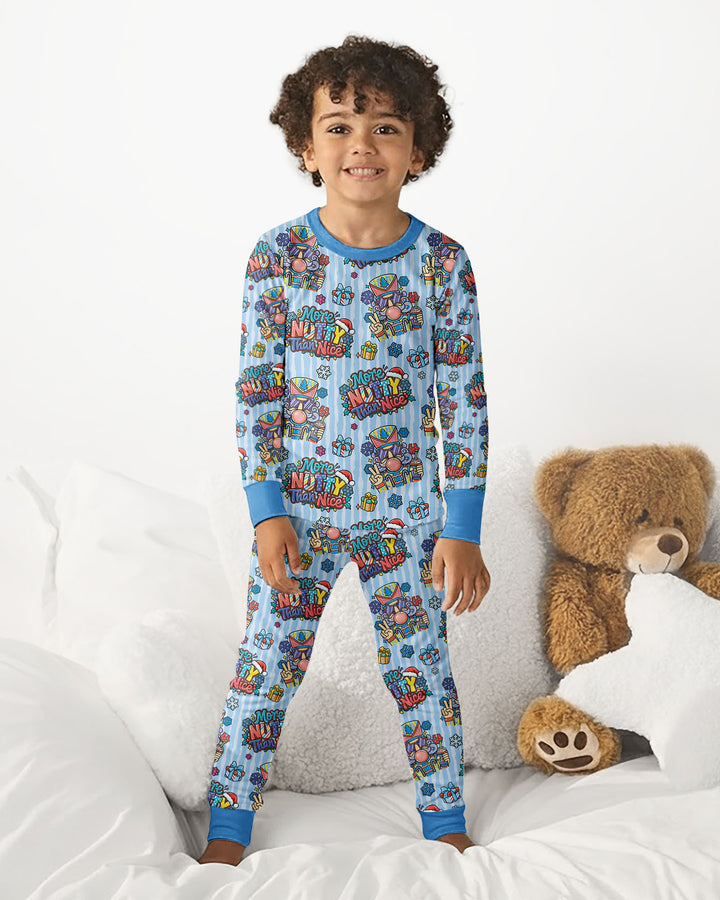 More Nutty Than Nice Bamboo Two Piece Long Sleeve Pajama Set