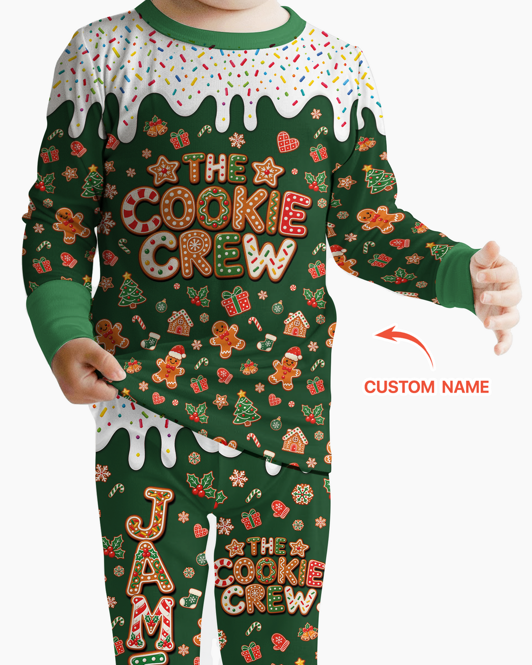 The Cookie Crew Family Matching Bamboo Two Piece Long Sleeve Pajama Set