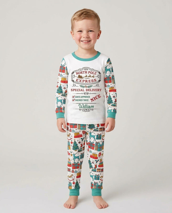 Santa’s Special Delivery Bamboo Two Piece Long Sleeve Pajama Set